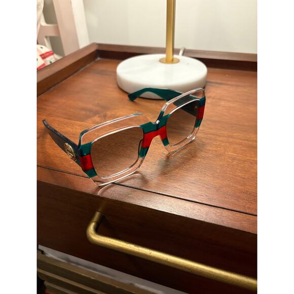 Gucci GG 0178 S- 001 MULTICOLOR/GREEN Sunglasses - Picture 2 of 10
